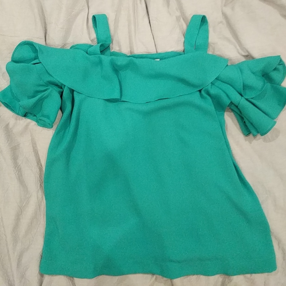J Crew Factory cold shoulder top
